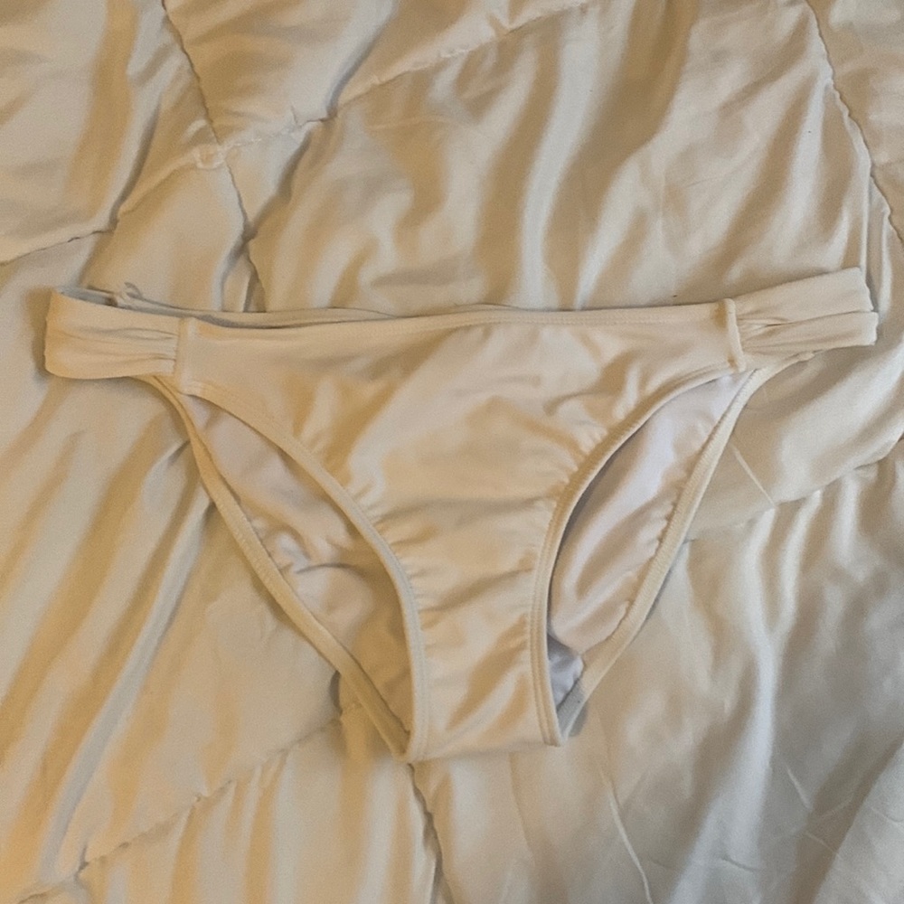 White bikini bottoms